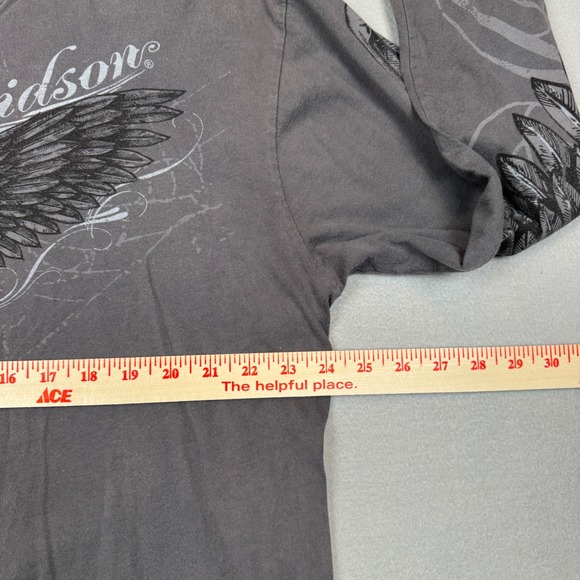 Y2K Harley Davidson Red Rock Las Vegas Long Sleeve Shirt XL 2009 Sleeve Hits - Picture 6 of 8